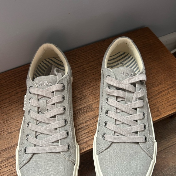 Taos Gray Canvas Sneakers - Picture 1 of 8